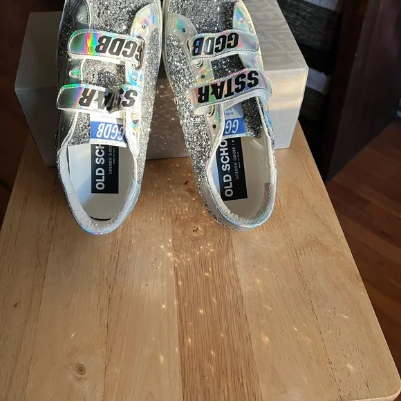 Golden Goose Silver Glitter Sneakers - Picture 4 of 5